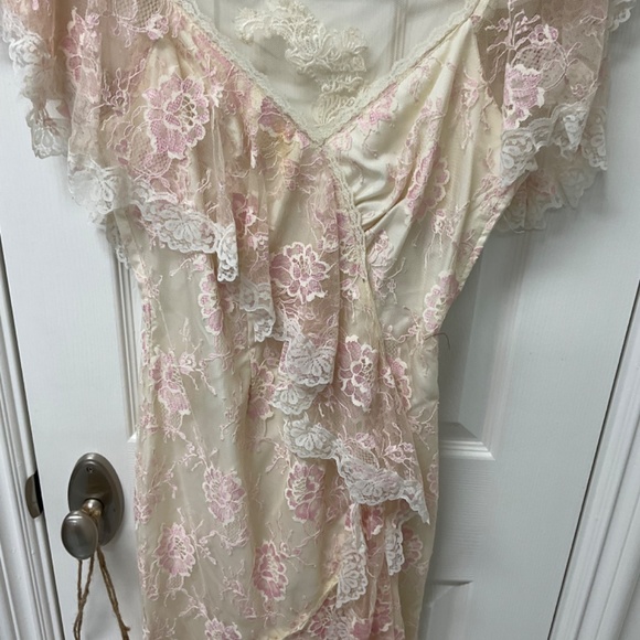 Pink and White Lace Dress - Picture 2 of 5